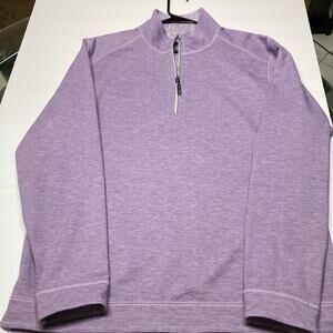 Tommy Bahama 1/4 Zip Reversible Long Sleeve Shirt-L